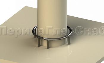 Колесоотбойник вокруг колонны в Волгограде. Готовые проекты ПерилаГлавСнаб