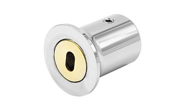 Соединитель стена-труба 19 мм, цинк-хром полированный t907 Pzn купить в Волгограде