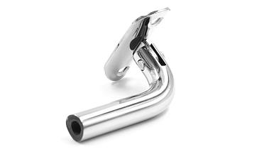 Держатель поручня выносной на стойку, с регулируемым ложементом под трубу Ø38.1 мм, резьба внутренняя М8, полированный, (AISI 304) k261  купить в Волгограде