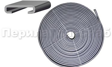 Поручень ПВХ пластиковый, цвет серый, на полосу 40х4 мм Ф-0681  купить в Волгограде