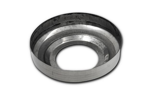 Низ стойки фигурный Ø38.1, Ø78х0.5 мм, полированный (AISI 304) #400 k007-7 3