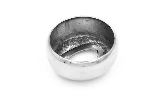 Наконечник стойки штампованный, под 90° Ø38/50 х 0.8 AISI 316 полированный #600 k017-6 3