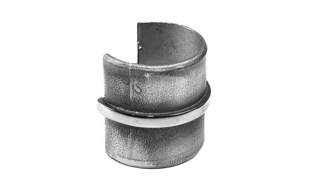 Соединитель для поручня с пазом Ø42.4х5 мм, полированный (AISI 304) k229-2 4