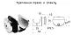 Комплект раздвижной системы для стеклянных дверей, AISI 304, полированный t405