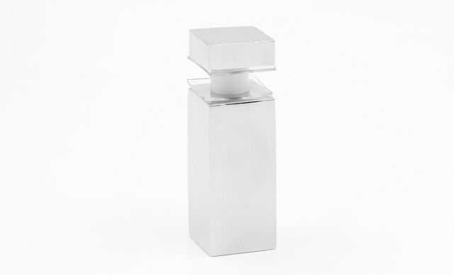 Соединитель труба-стекло сквозной, для 15х15, полированный t801 PSS 6