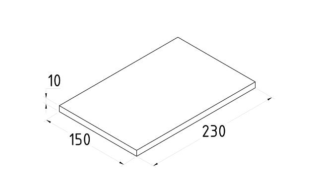Нетканое волокно в листах 150х230 серый P800 P-1005 2