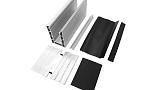 Фото в разборе Комплект профиля зажимного для стекла 20мм и 10+10