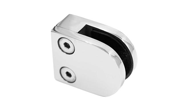 Стеклодержатель литой, под стекло 8-10 мм (4+4 мм), на плоскость 40х23х48 полированный (AISI 316) k002-4 5