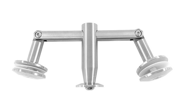 Крепление двойное с рутелями к тяге, AISI 304 k628 5